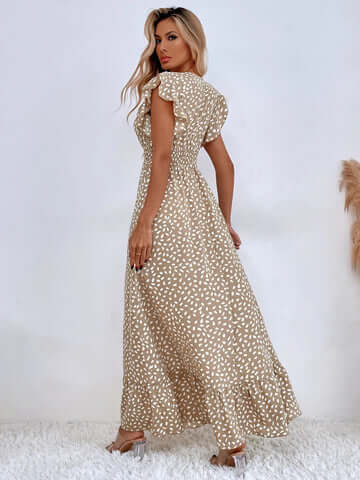 Beautiful Spotted Floor Length Dress