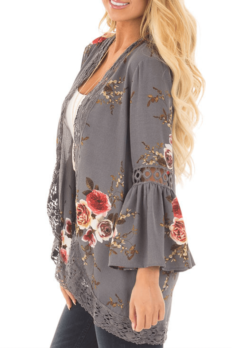 Colorful Quilted Pattern Blouse