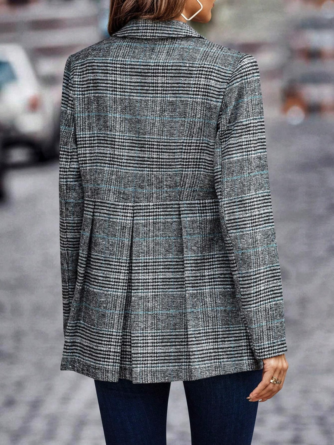 Katie | Informal plaid blazer