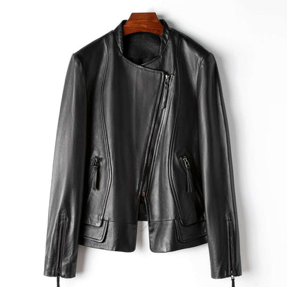 Women's Fashionable Faux Leather Coat