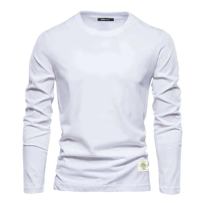 Relaxed Fit Men's Crew Neck Long Sleeve Tee