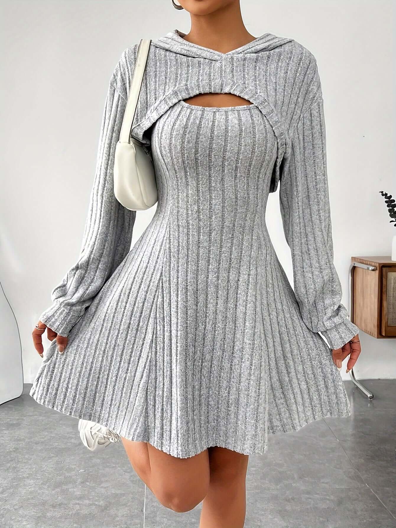 Sleeveless Textured Fit Dress