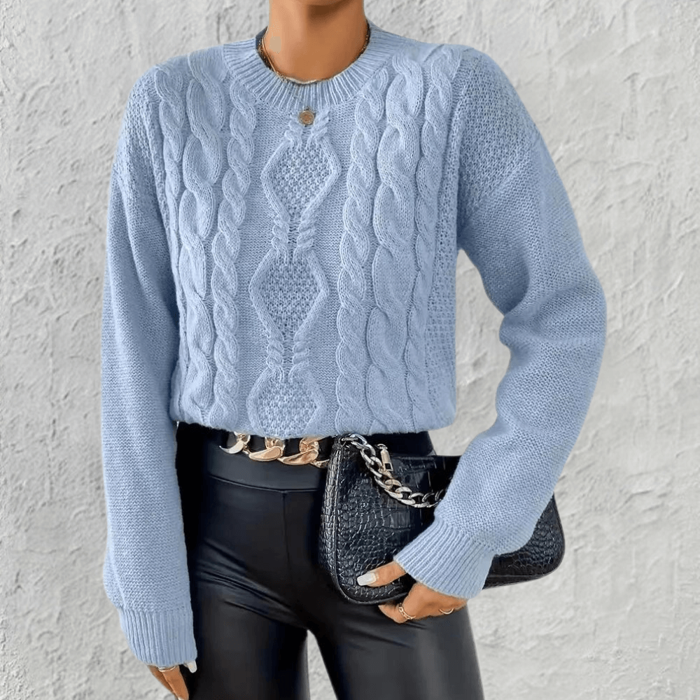 Soft Oversized Women's Knit Sweater - Luxivelle