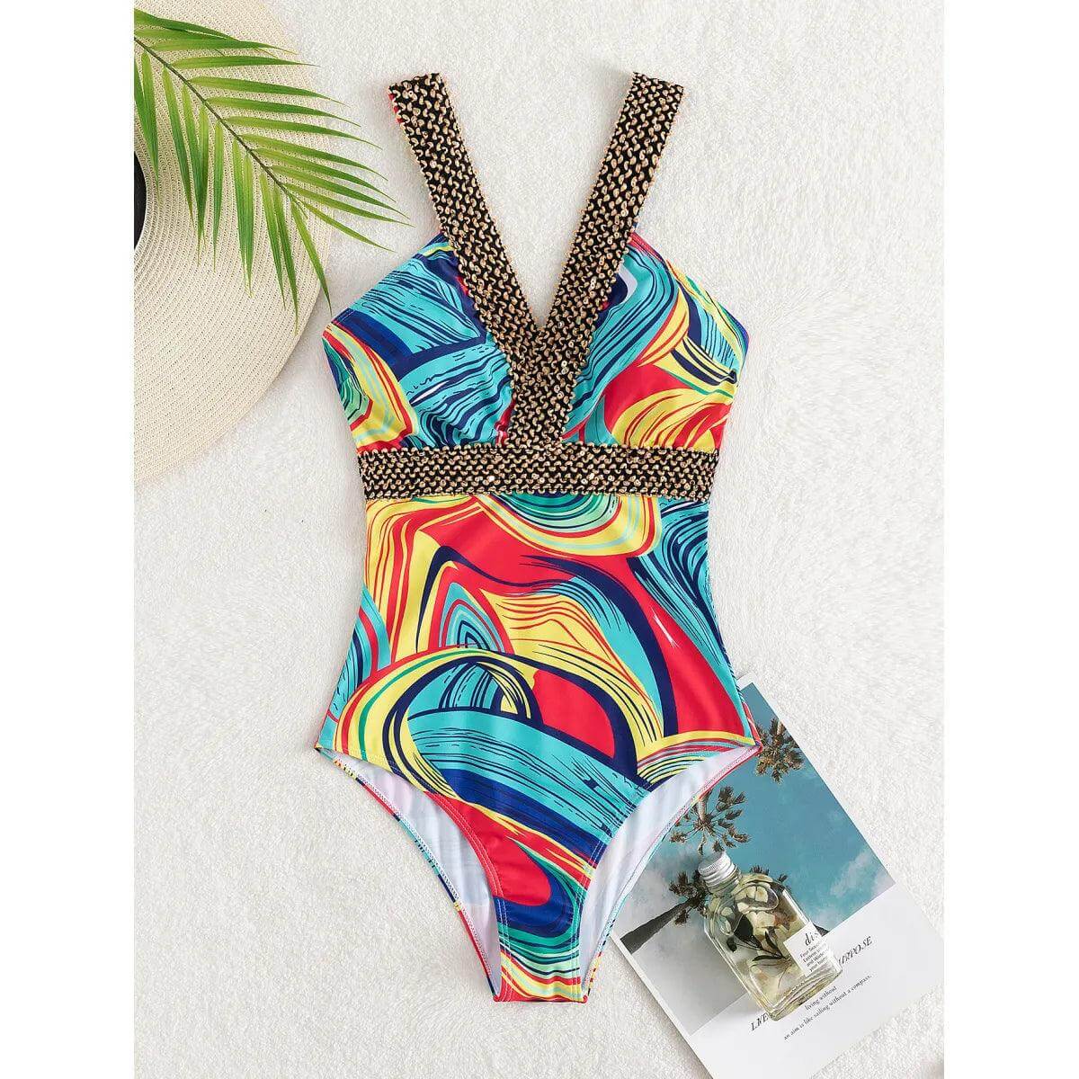 Women's Classic Halter Neck Swimwear - Luxivelle