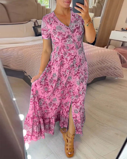 Women's Pretty Floral Long Dress