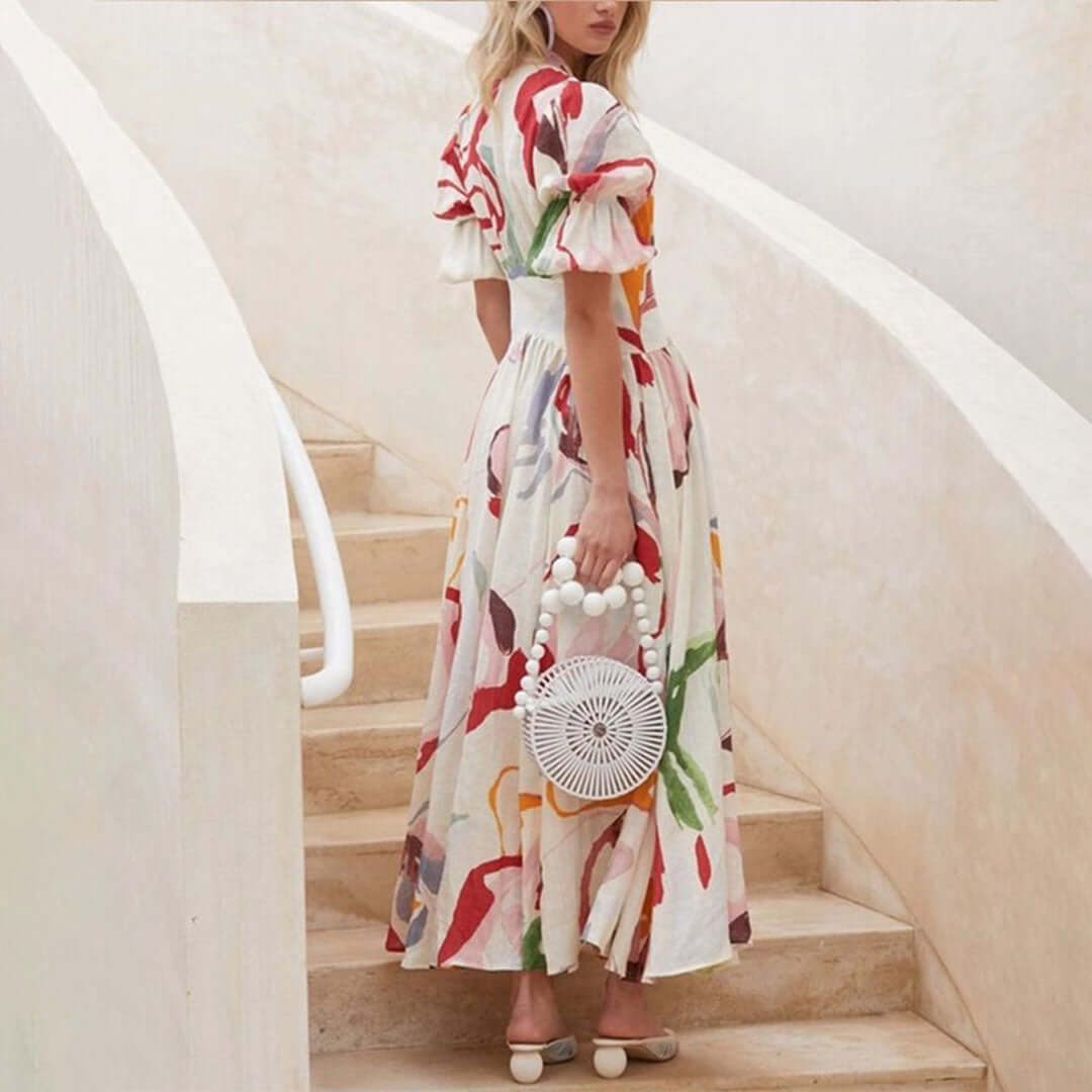 Long Sleeve Cotton Maxi Dress