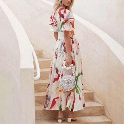 Long Sleeve Cotton Maxi Dress