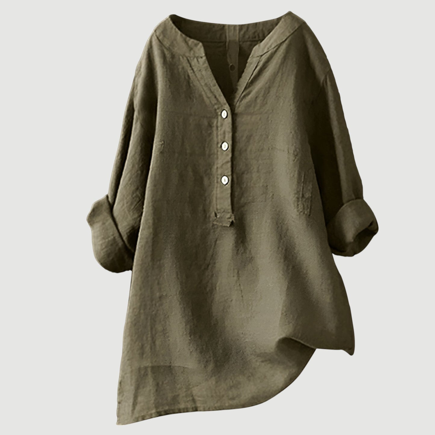 Casual Fit Button Down Tunic