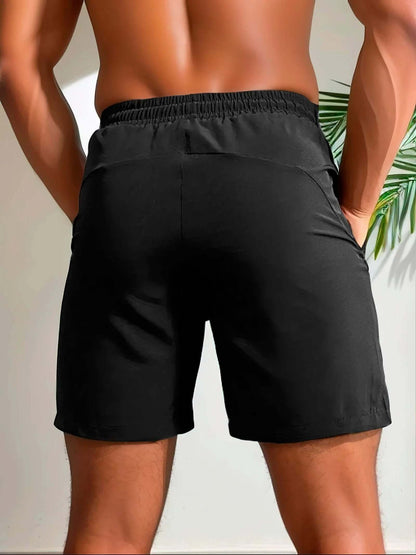 Men's Breathable Athletic Running Shorts with ZipPocket