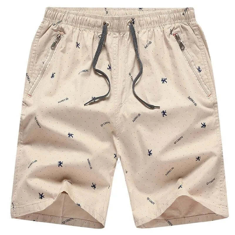 Comfortable Men's Lightweight Summer Shorts with Zip Pocket