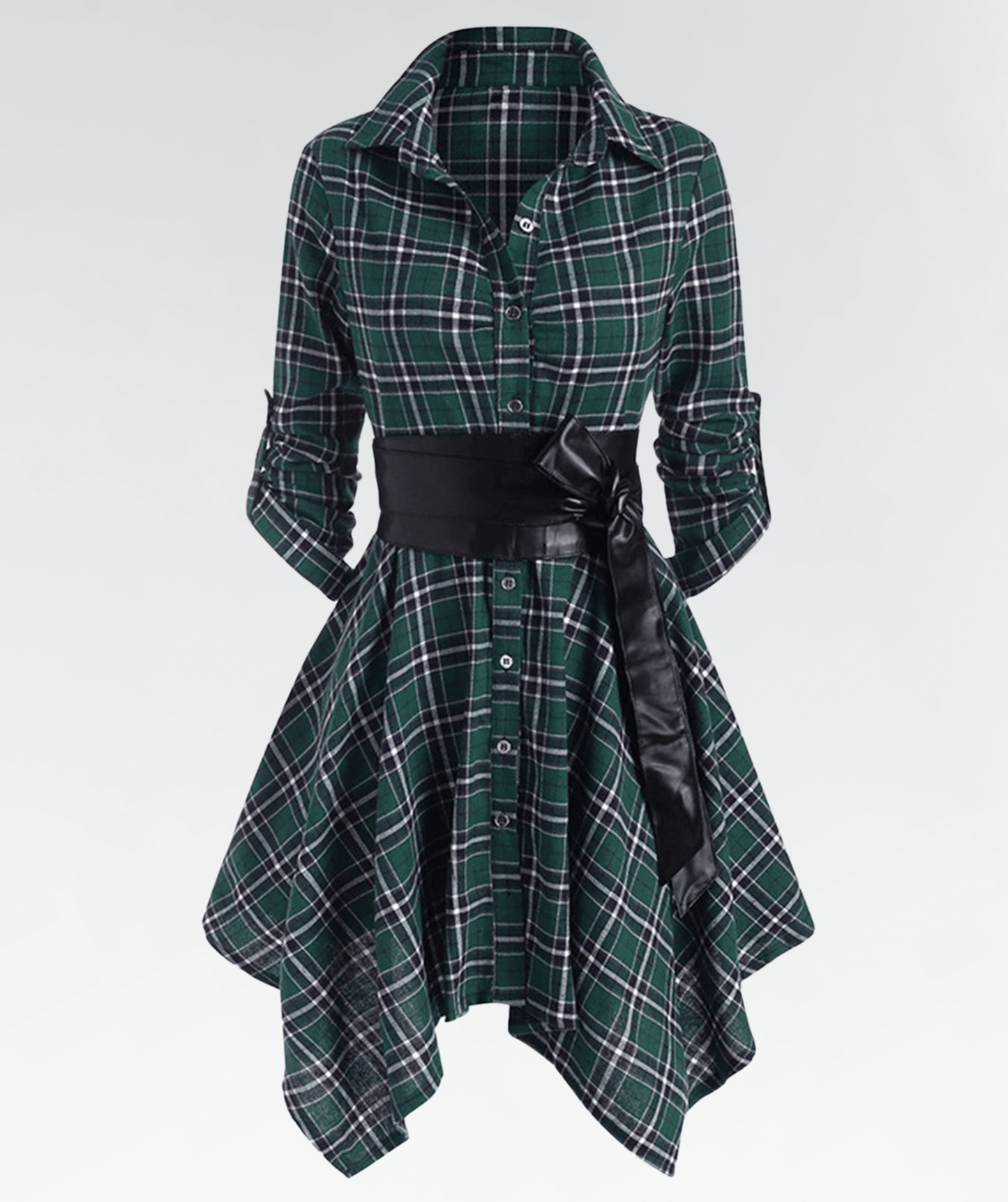 Classic Red Checkered Dress
