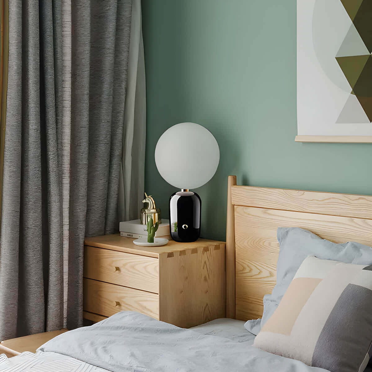 Luxury Glass and Metal Desk Lamp with G9 Bulb