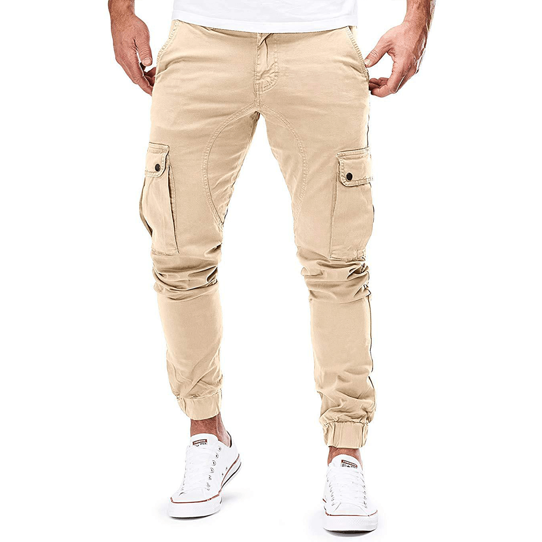 Men's Fitted Elastic Combat Pants - Luxivelle