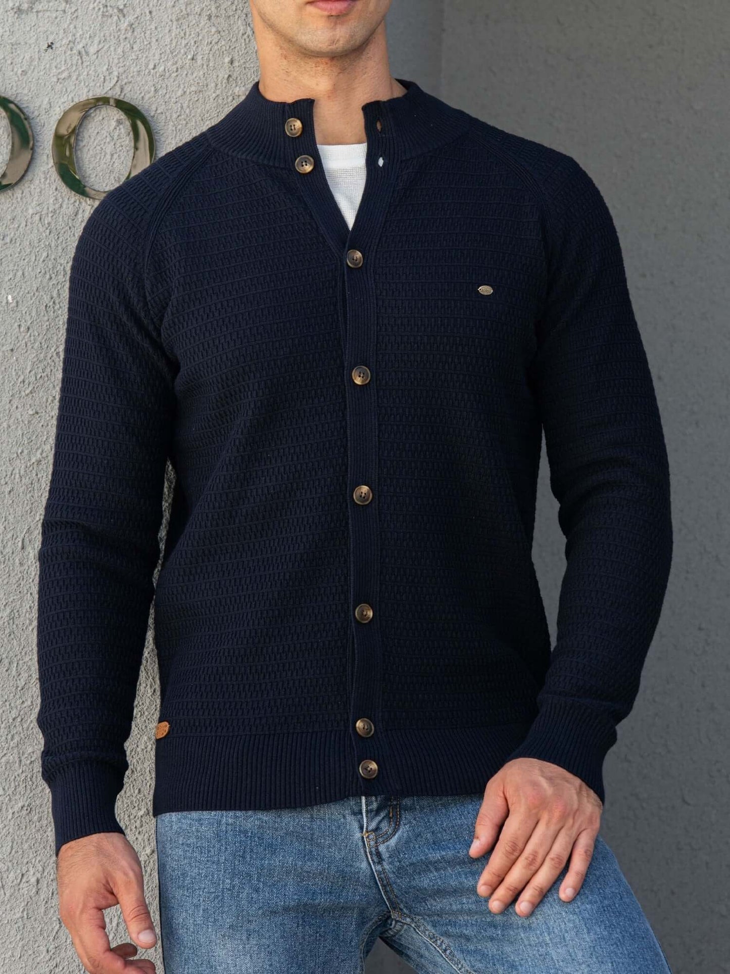 Soft Mens Crew Neck Knit Sweater - Luxivelle