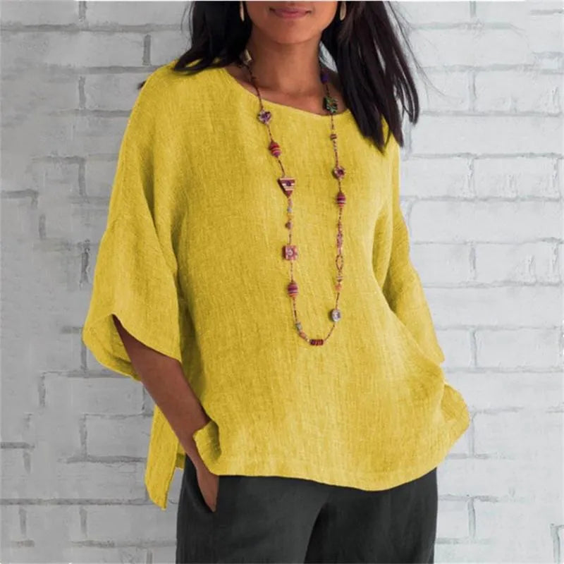 Relaxed Fit Casual Women's T-Shirt - Luxivelle
