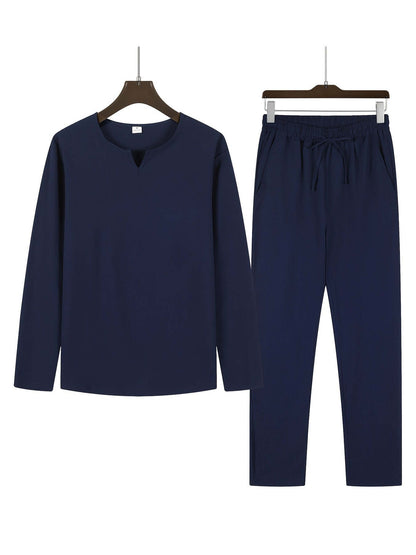 Relaxed Fit 2 Piece Mens Suit Set