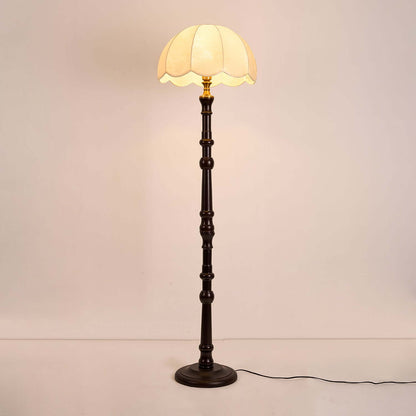 Classic Wood Table Lamp with Linen Shade