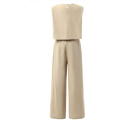 Ladies' Vest Tank & Loose Fit Pants Set