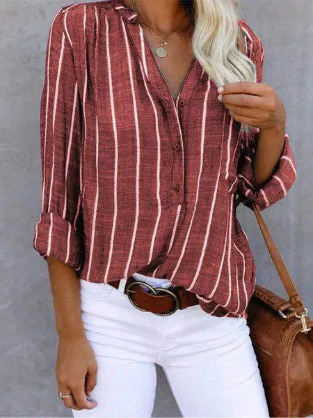 Classic Casual Striped Women's Shirt