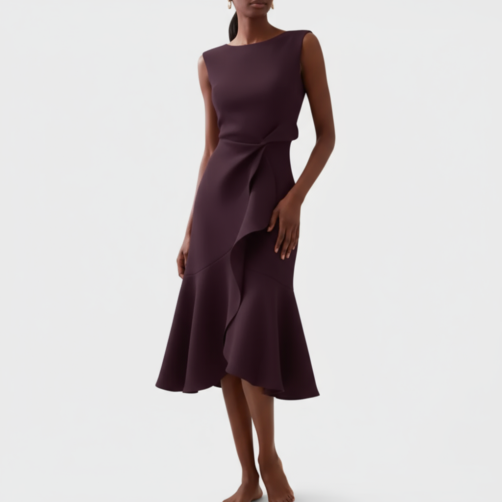 Elegant Flowy Midi Dress