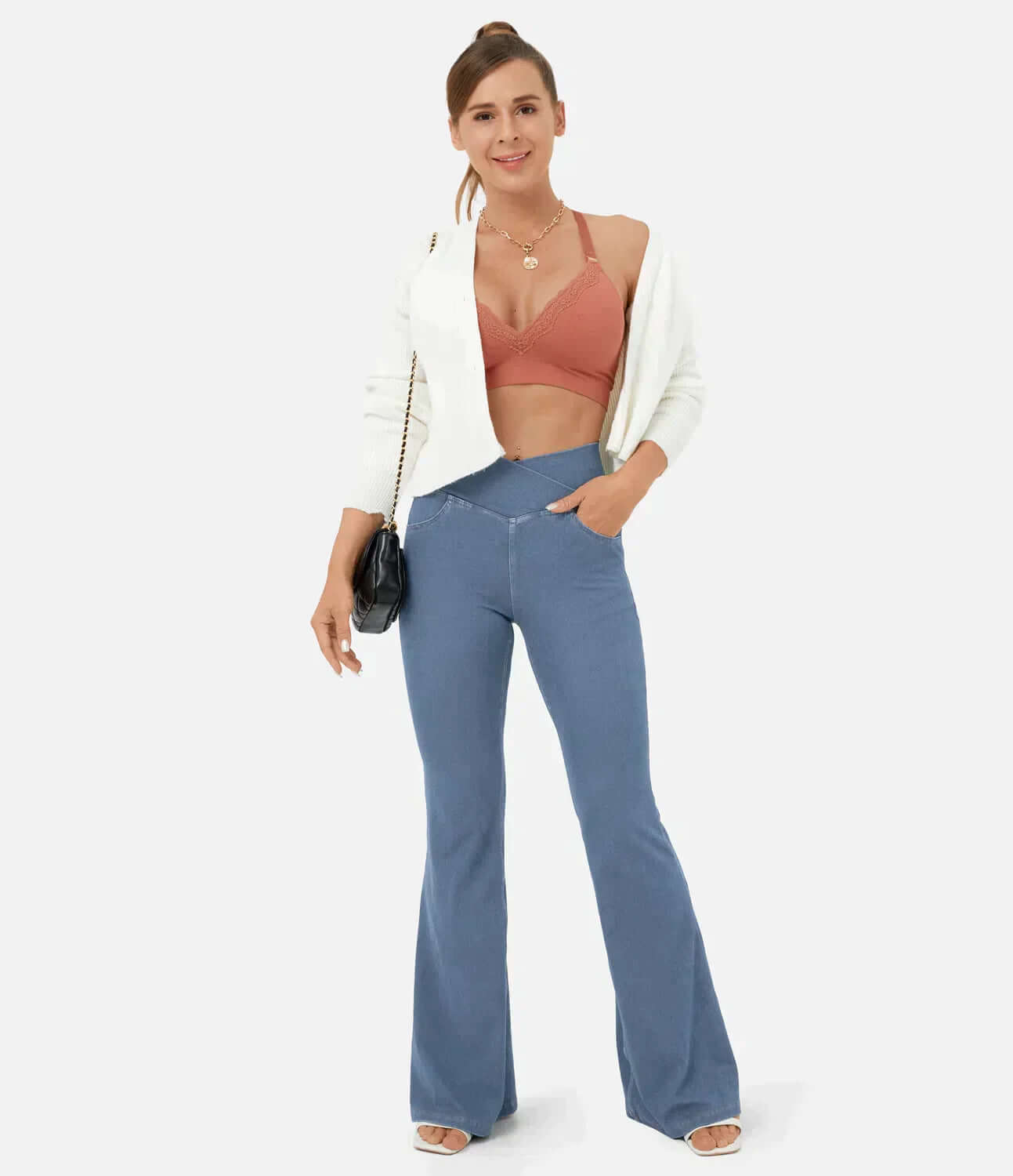 Women's Comfort Fit Wide Leg Jeans
