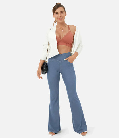 Women's Comfort Fit Wide Leg Jeans
