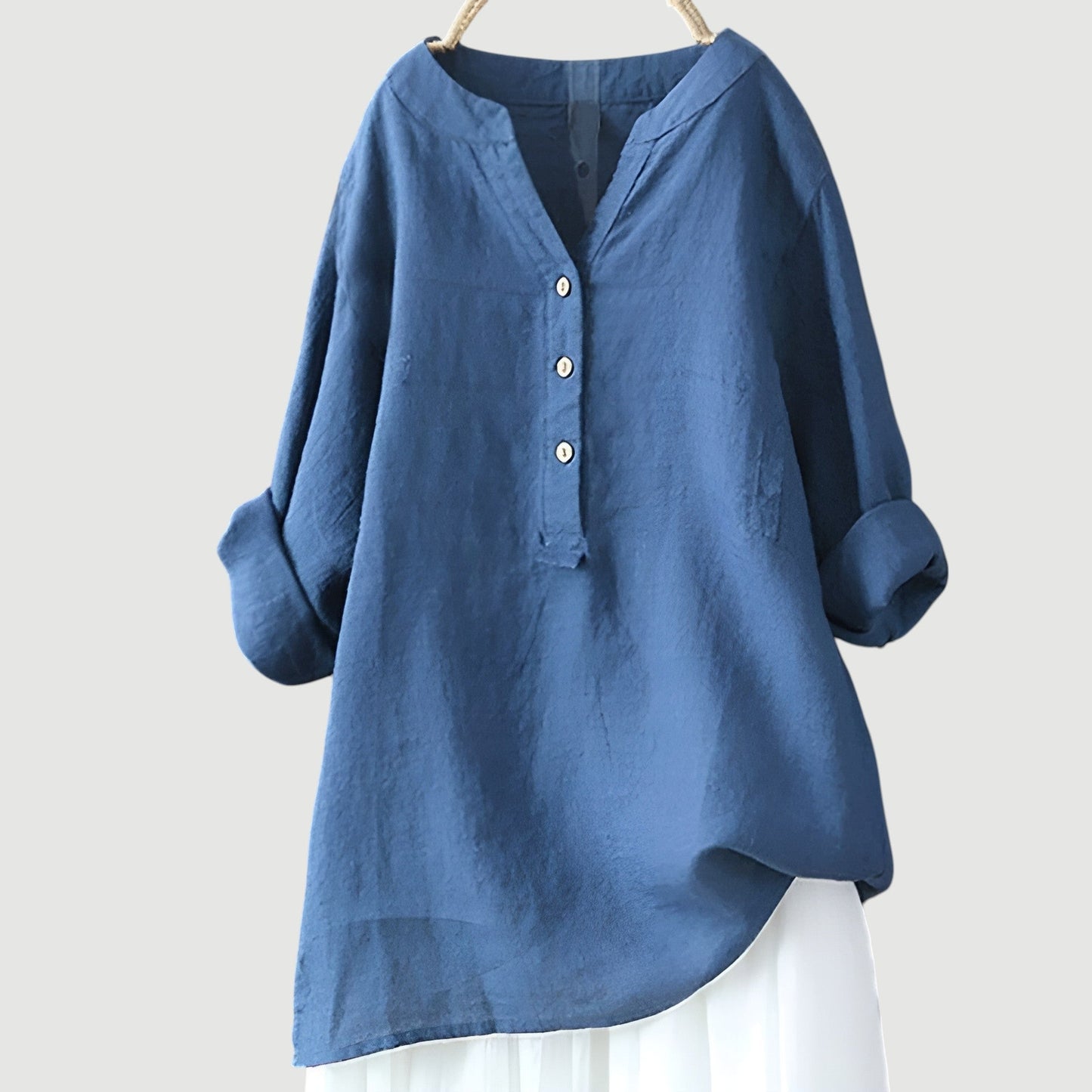 Casual Fit Button Down Tunic