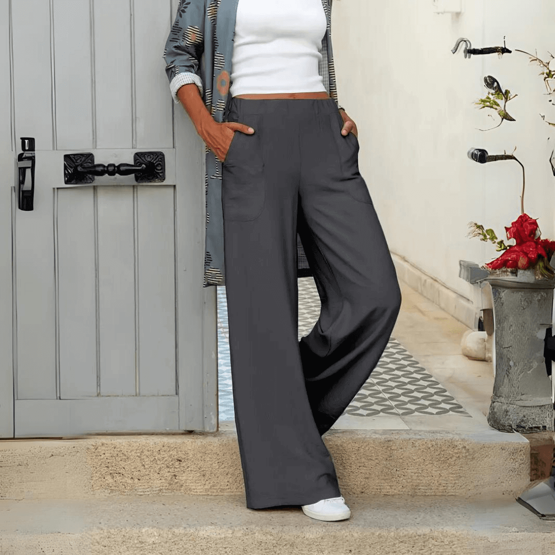 Women's Loose Fit Comfort Trousers with Pockets