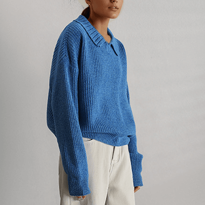 Relaxed Fit Long Sleeve Women's Sweater