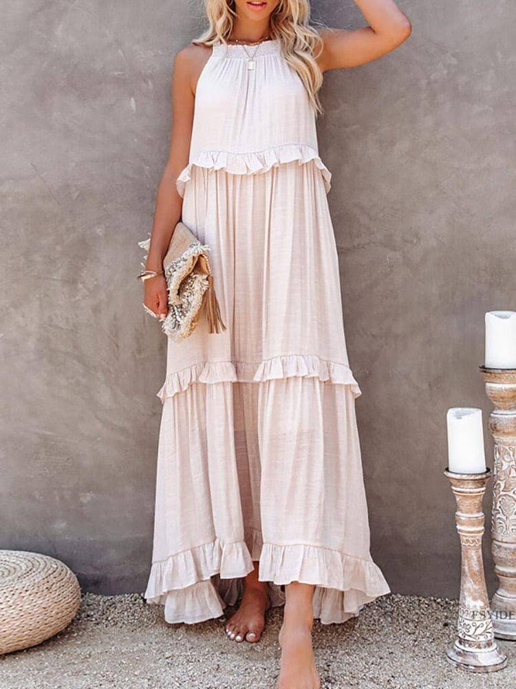 Crew Neck Summer Dress