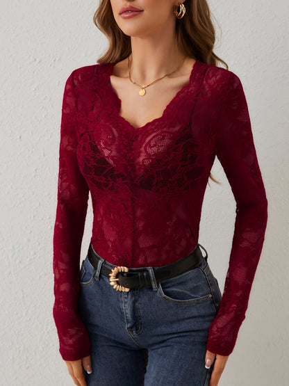 Delicate Floral Blouse for Women