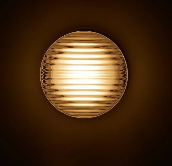 Contemporary Circular LED Outdoor Wall Lamp