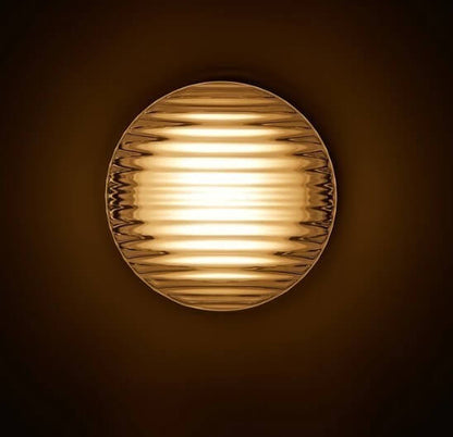 Contemporary Circular LED Outdoor Wall Lamp