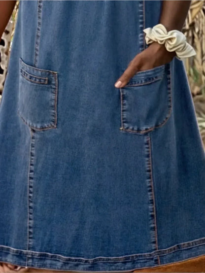 Comfortable Lightweight Blue Dress