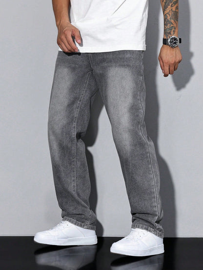 Relaxed Fit Men's Blue Jeans