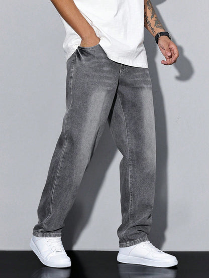 Relaxed Fit Men's Blue Jeans