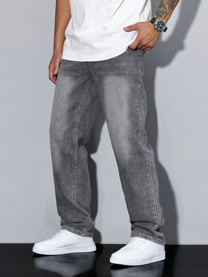 Relaxed Fit Men's Blue Jeans