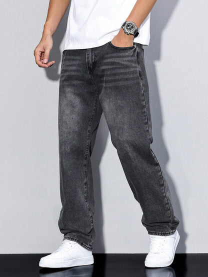 Relaxed Fit Men's Blue Jeans