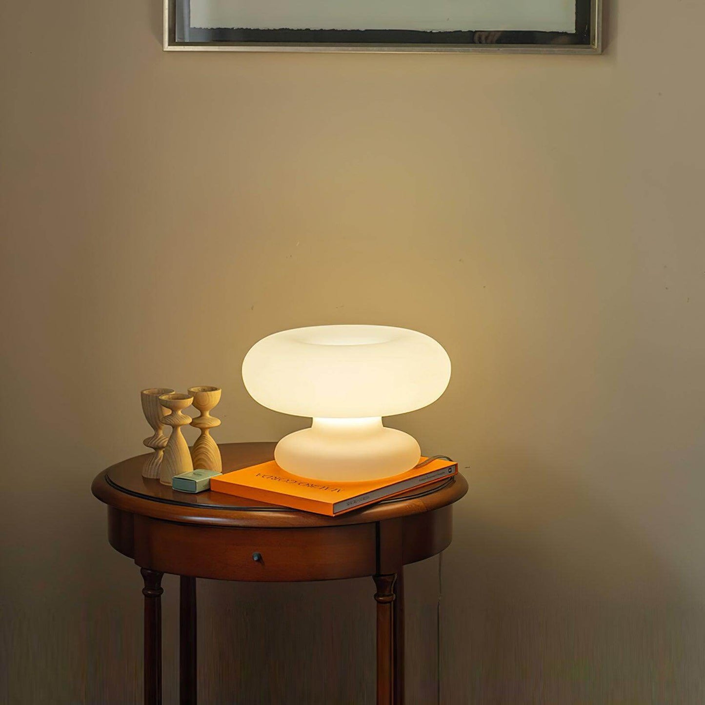 Stylish Metal Base Round Desk Lamp