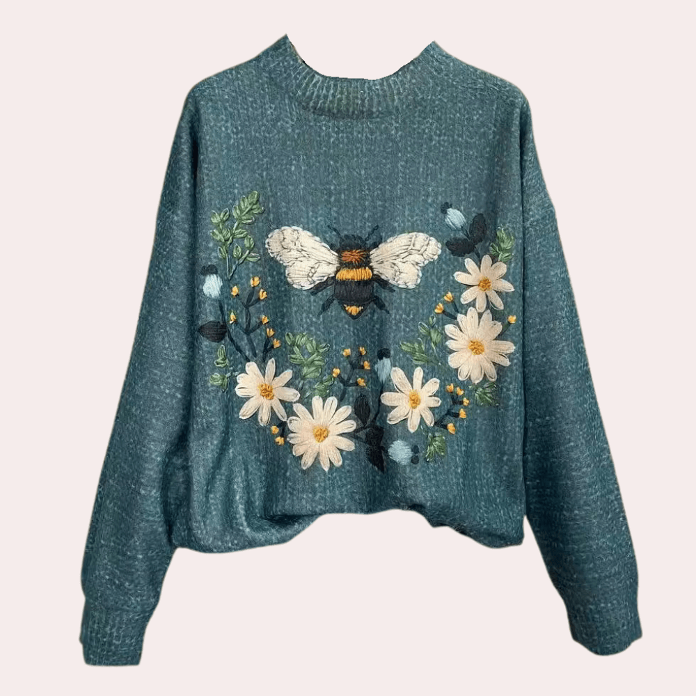 Cozy Ladies Cable Knit Sweater