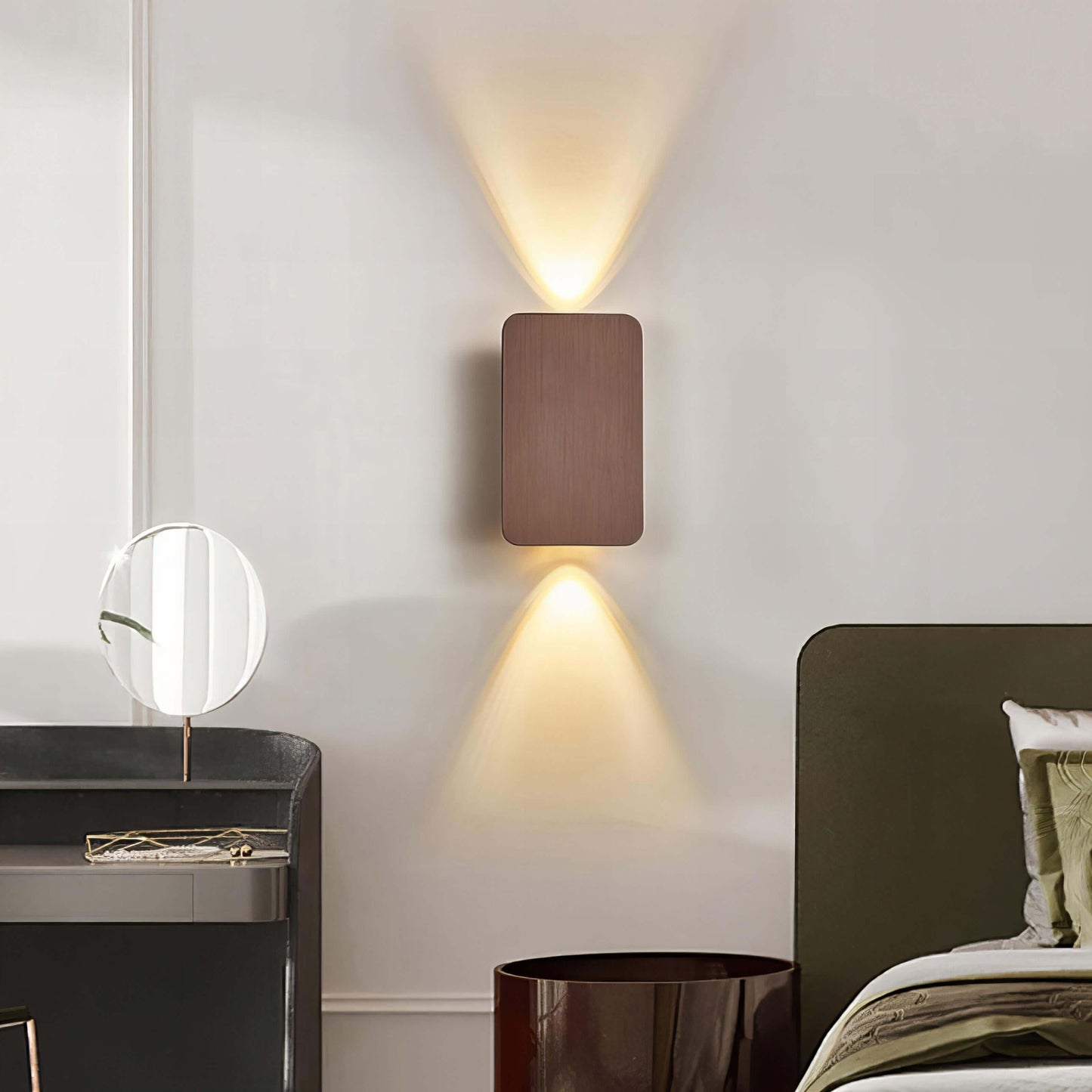 Versatile Rectangular Wall Light with Dimmable LED
