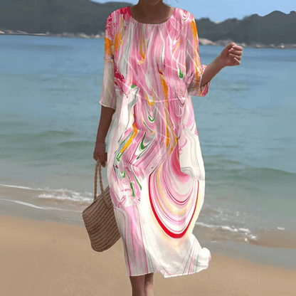 Ladies Elegant Casual Knee Length Dress