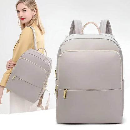 Fashionable Womens Daily Laptop Backpack - Luxivelle