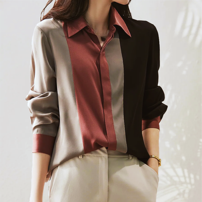 Classic Fit Stripe Women's Shirt