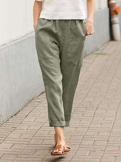 Comfortable Women's Pants with Side Pockets