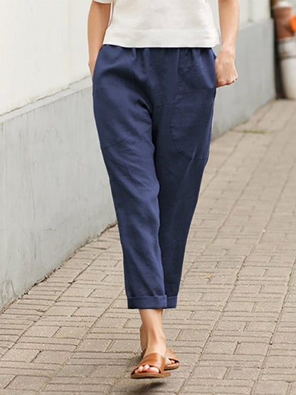 Comfortable Women's Pants with Side Pockets