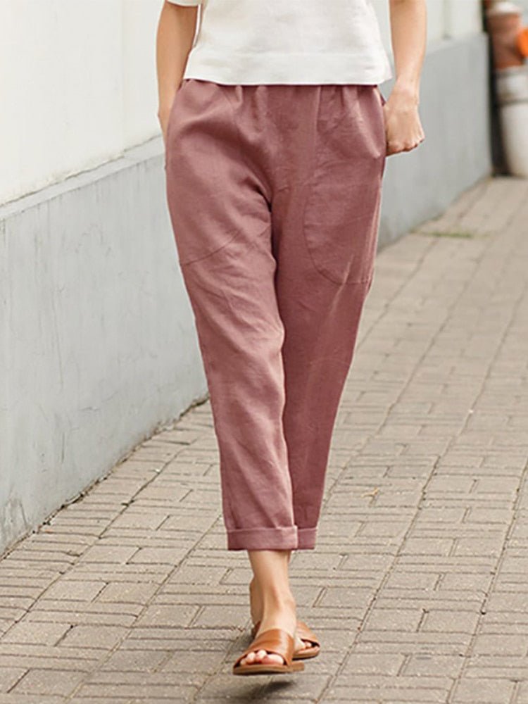 Comfortable Loose Fit Women's Summer Trousers