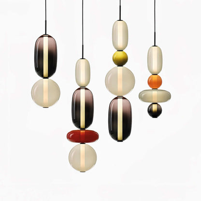 Vibrant Glass Drop Ceiling Light