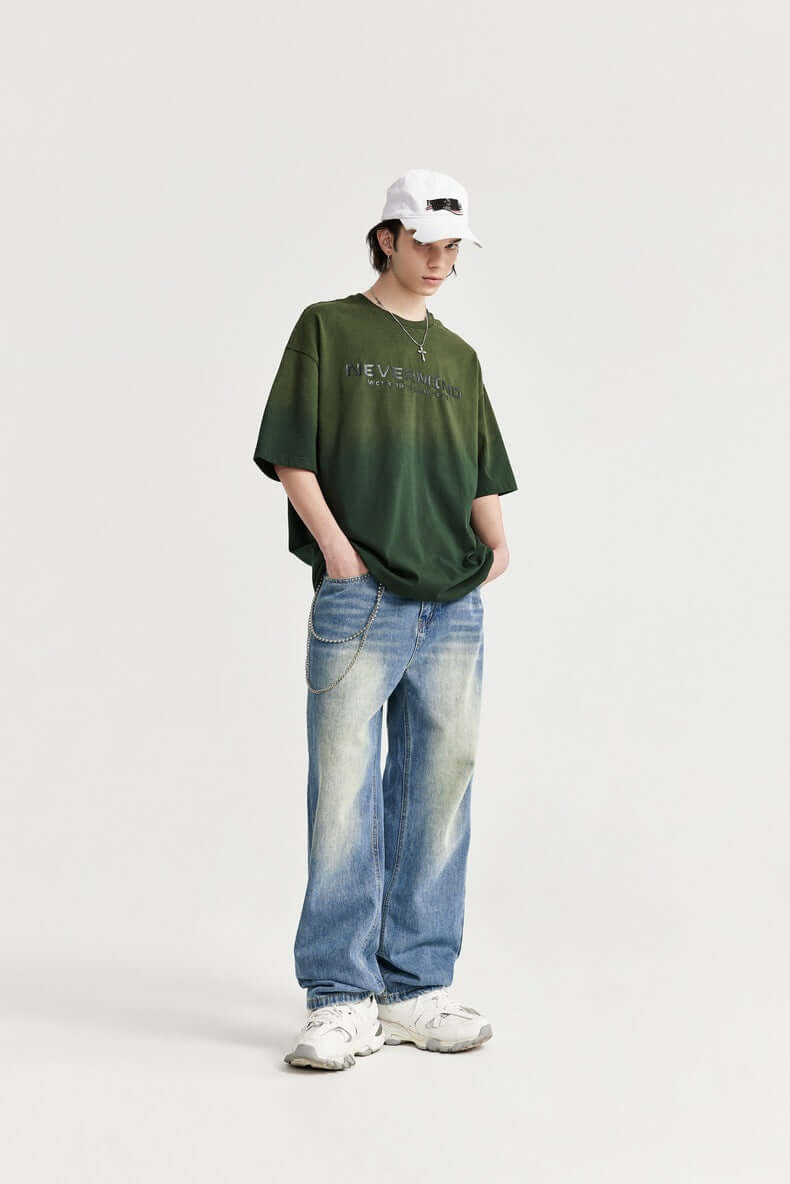 Comfortable Loose Fit Straight Leg Jeans