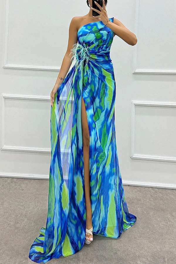 Colorful Long Summer Dress - Luxivelle